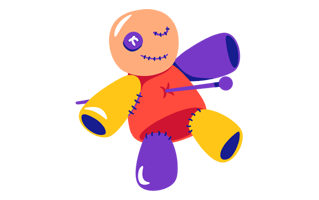 Voodoo Doll Sticker PNG