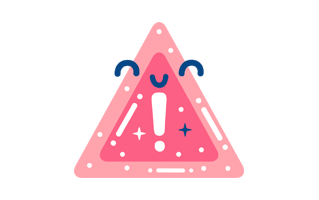 Warning Free Sticker PNG