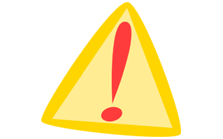 Warning Sticker PNG