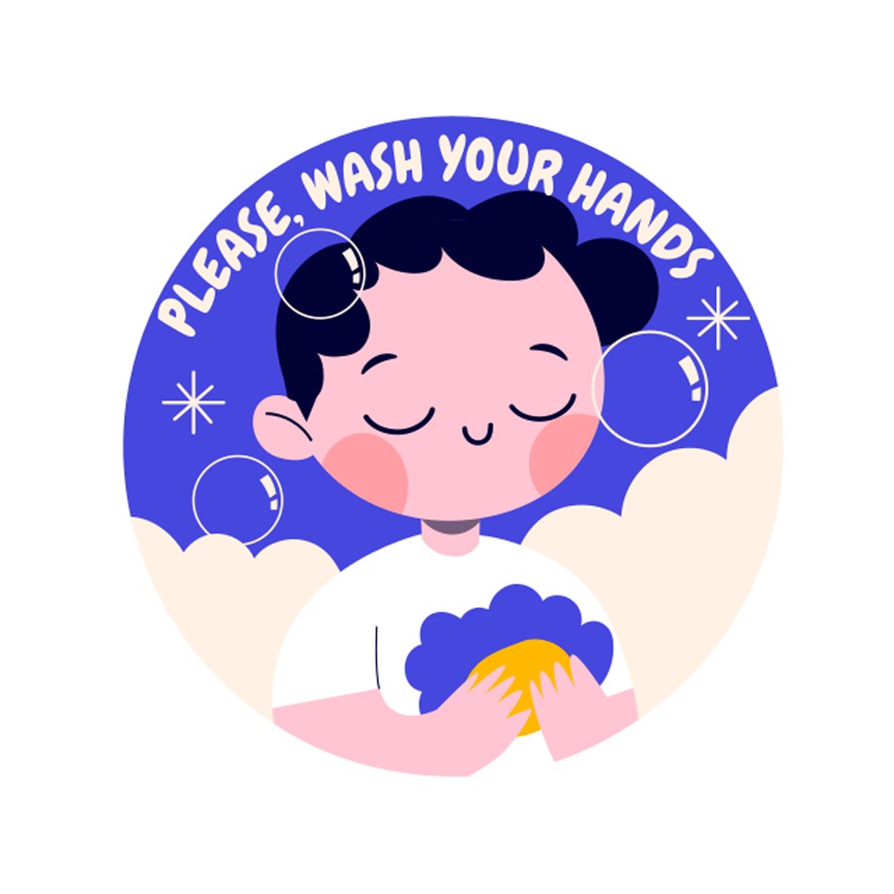 Wash Your Hands Free Sticker Transparent Picture