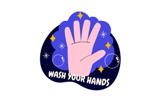 Wash Your Hands Free Sticker PNG