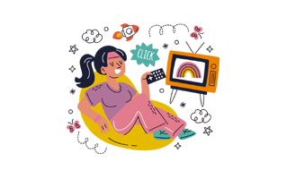 Watch Tv Free Sticker PNG