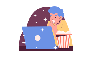 Watching Free Sticker PNG