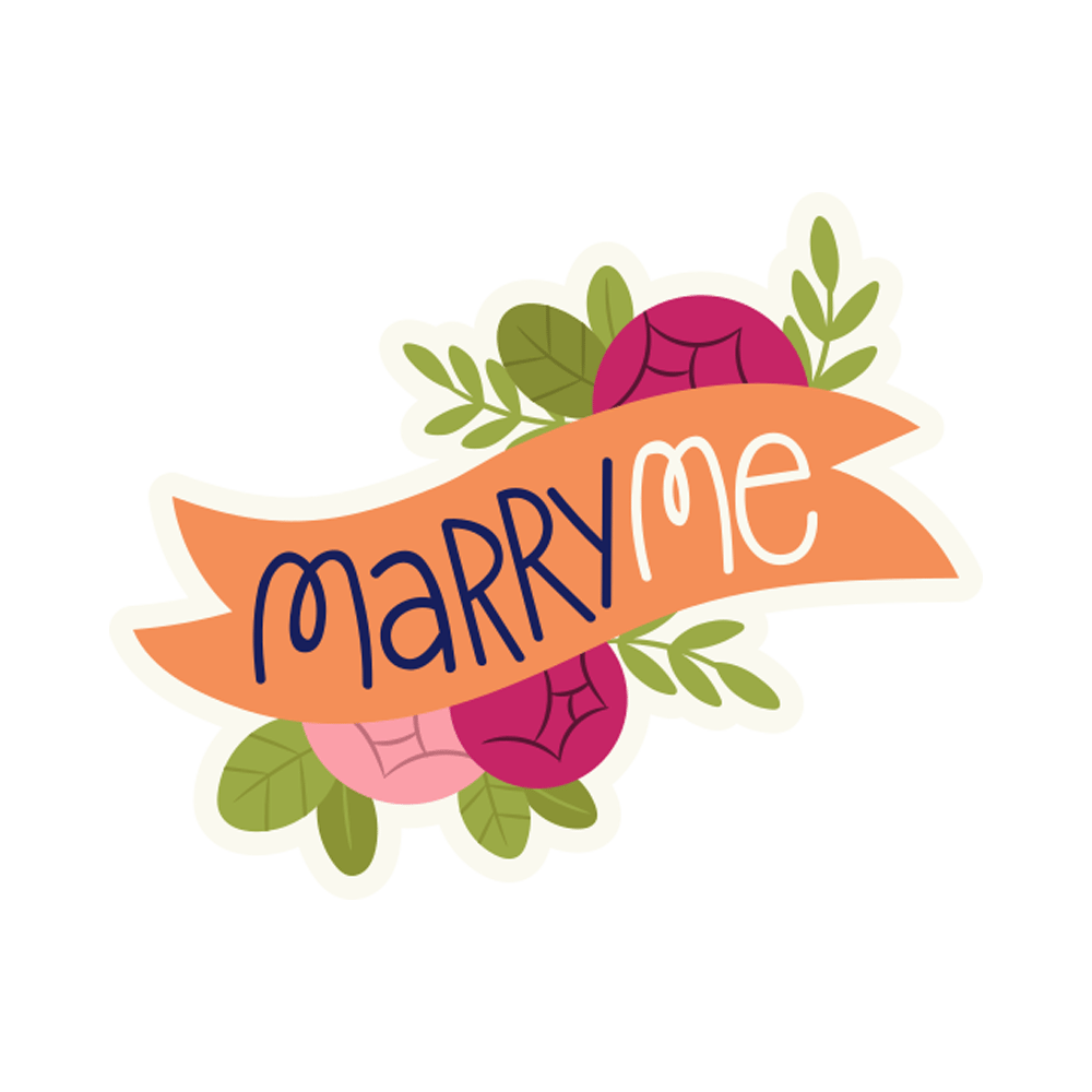 Will You Marry Me Free Sticker Transparent Gallery