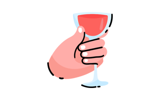 Wine Glass Free Sticker PNG