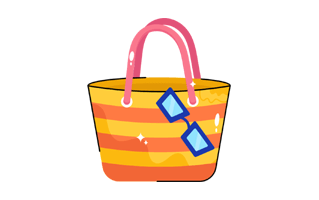 Women Bag Sticker PNG