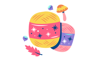 Wool Ball Sticker PNG