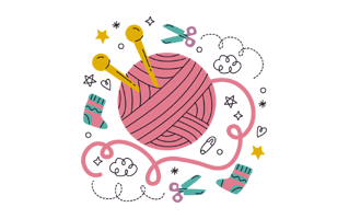 Wool Ball Sticker PNG