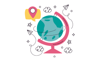 World Globe Free Sticker PNG