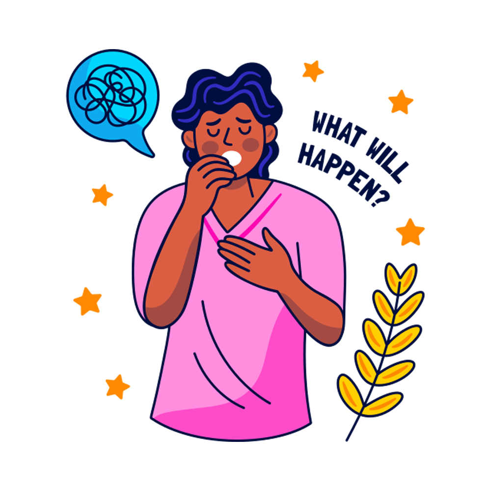 Worrying Sticker Transparent Image