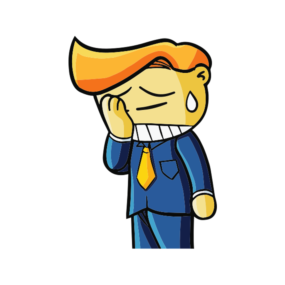 Worrying Sticker Transparent Clipart