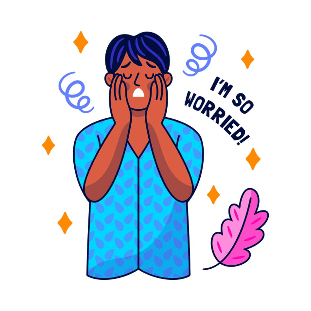 Worrying Sticker Transparent Gallery