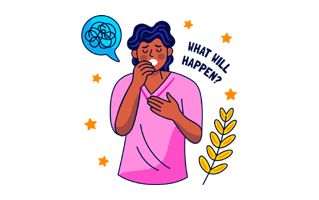 Worrying Sticker PNG
