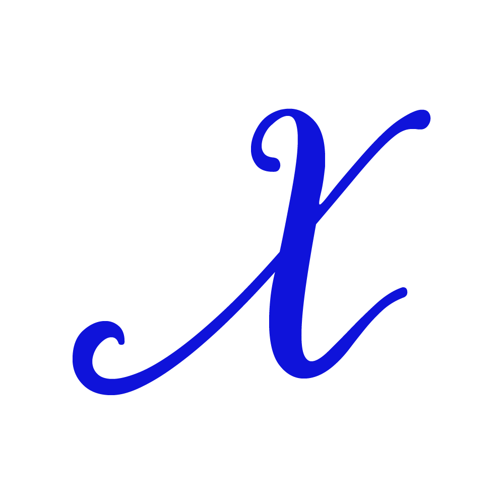 X Alphabet Blue Transparent Image