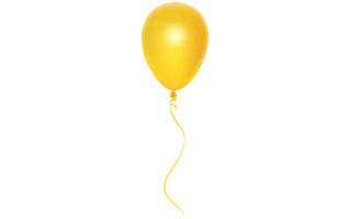 Yellow Balloon PNG