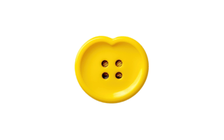 Yellow Clothes Button PNG