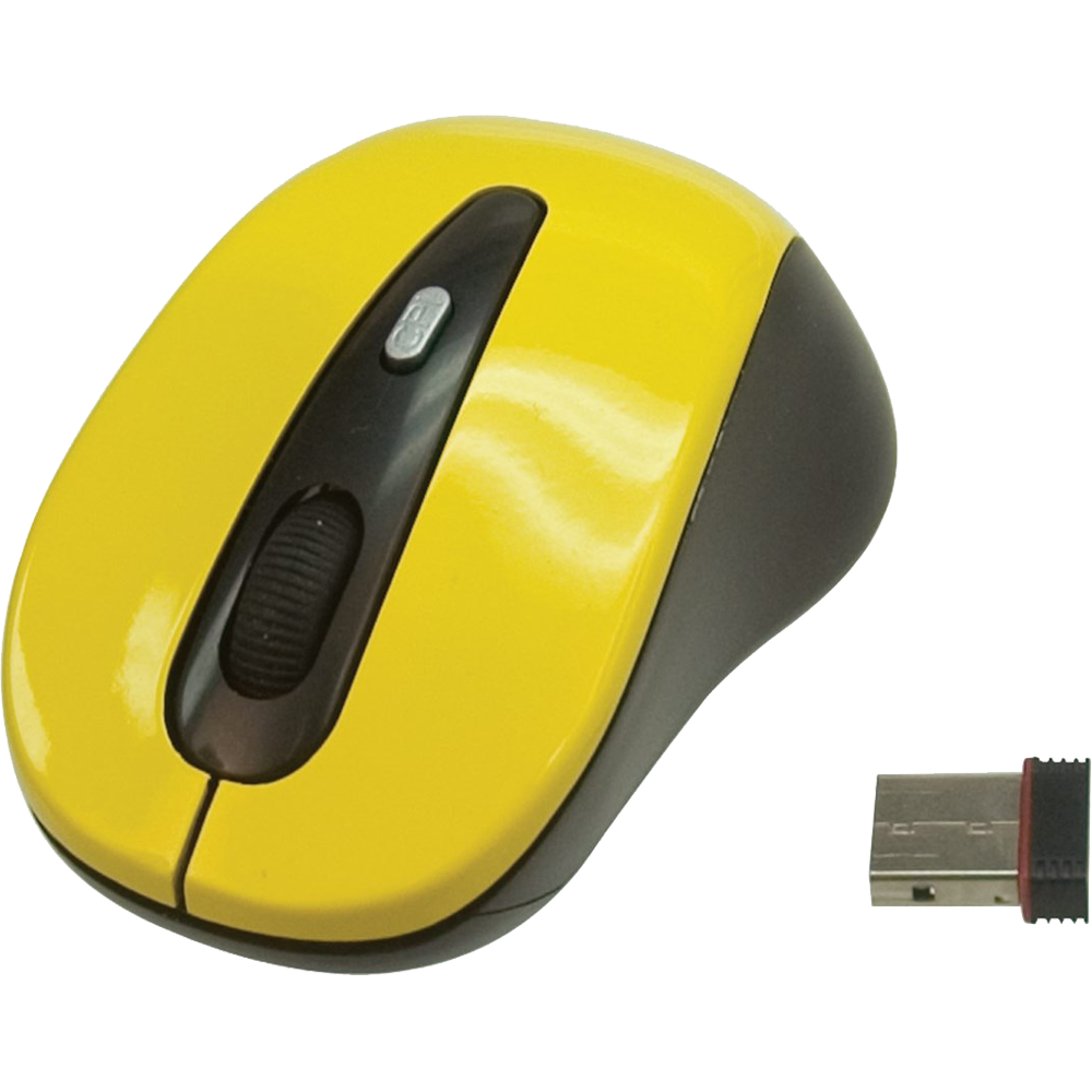 Yellow Computer Mouse Transparent Picture