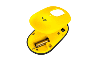 Yellow Computer Mouse PNG