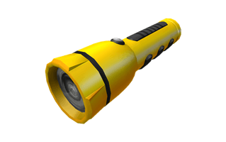 Yellow Flashlight PNG
