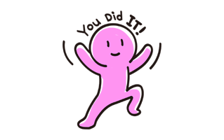 You Did It Free Sticker PNG