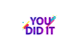 You Did It Sticker PNG