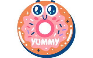 Yummy Free Sticker PNG