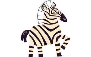 Zebra Free Sticker PNG