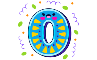 Zero Free Sticker PNG