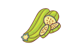 Zucchini Free Sticker PNG